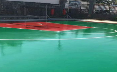 常德篮球场翻新地面